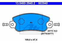 Front brake pad set