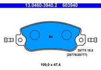 Front brake pad set