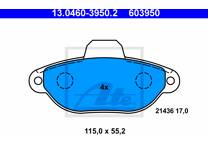 Front brake pad set