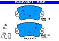 Front brake pad set
