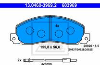 Front brake pad set