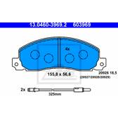 Front brake pad set ATE - 13.0460-3969.2