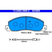 Front brake pad set ATE - 13.0460-3969.2