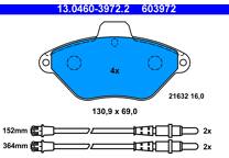 Front brake pad set