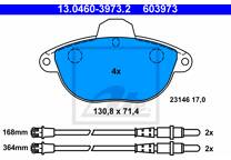 Front brake pad set