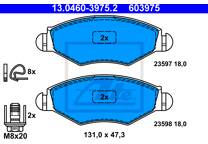 Front brake pad set