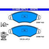 Front brake pad set ATE - 13.0460-3975.2