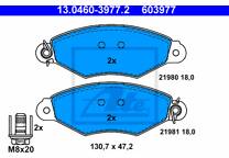 Front brake pad set