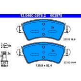 Front brake pad set ATE - 13.0460-3978.2