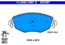 Front brake pad set