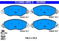 Front brake pad set