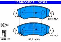 Front brake pad set