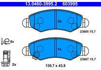 Front brake pad set