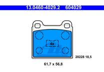 Front brake pad set