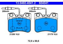 Front brake pad set