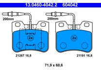 Front brake pad set