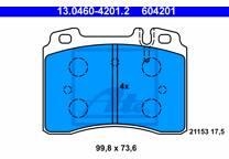 Front brake pad set