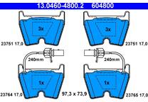 Front brake pad set
