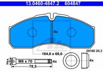 Front brake pad set