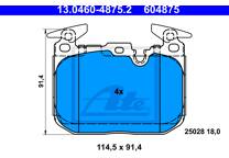 Front brake pad set
