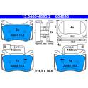 Front brake pad set ATE - 13.0460-4893.2