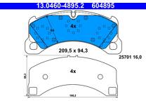 Front brake pad set