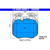 Front brake pad set ATE - 13.0460-4896.2