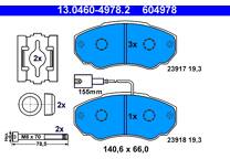 Front brake pad set