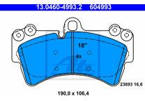 Front brake pad set