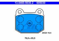 Front brake pad set
