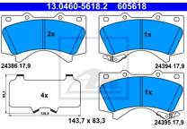 Front brake pad set