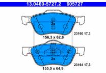 Front brake pad set