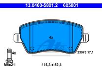 Front brake pad set
