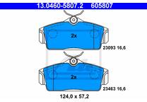 Front brake pad set