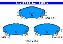 Front brake pad set