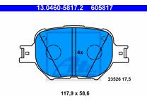 Front brake pad set