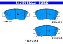Front brake pad set