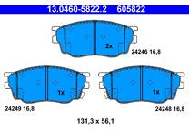 Front brake pad set
