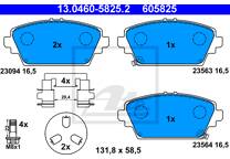 Front brake pad set