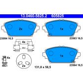 Front brake pad set ATE - 13.0460-5825.2