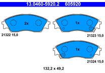 Front brake pad set