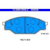 Front brake pad set ATE - 13.0460-5938.2