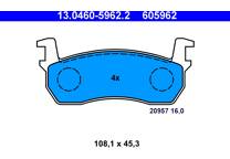 Front brake pad set