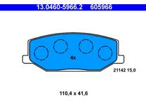 Front brake pad set