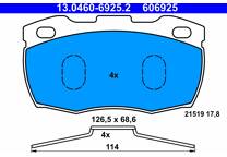 Front brake pad set