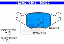 Front brake pad set