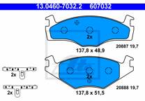 Front brake pad set