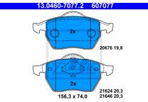 Front brake pad set