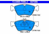 Front brake pad set