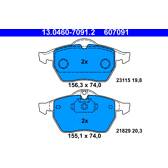 Front brake pad set ATE - 13.0460-7091.2